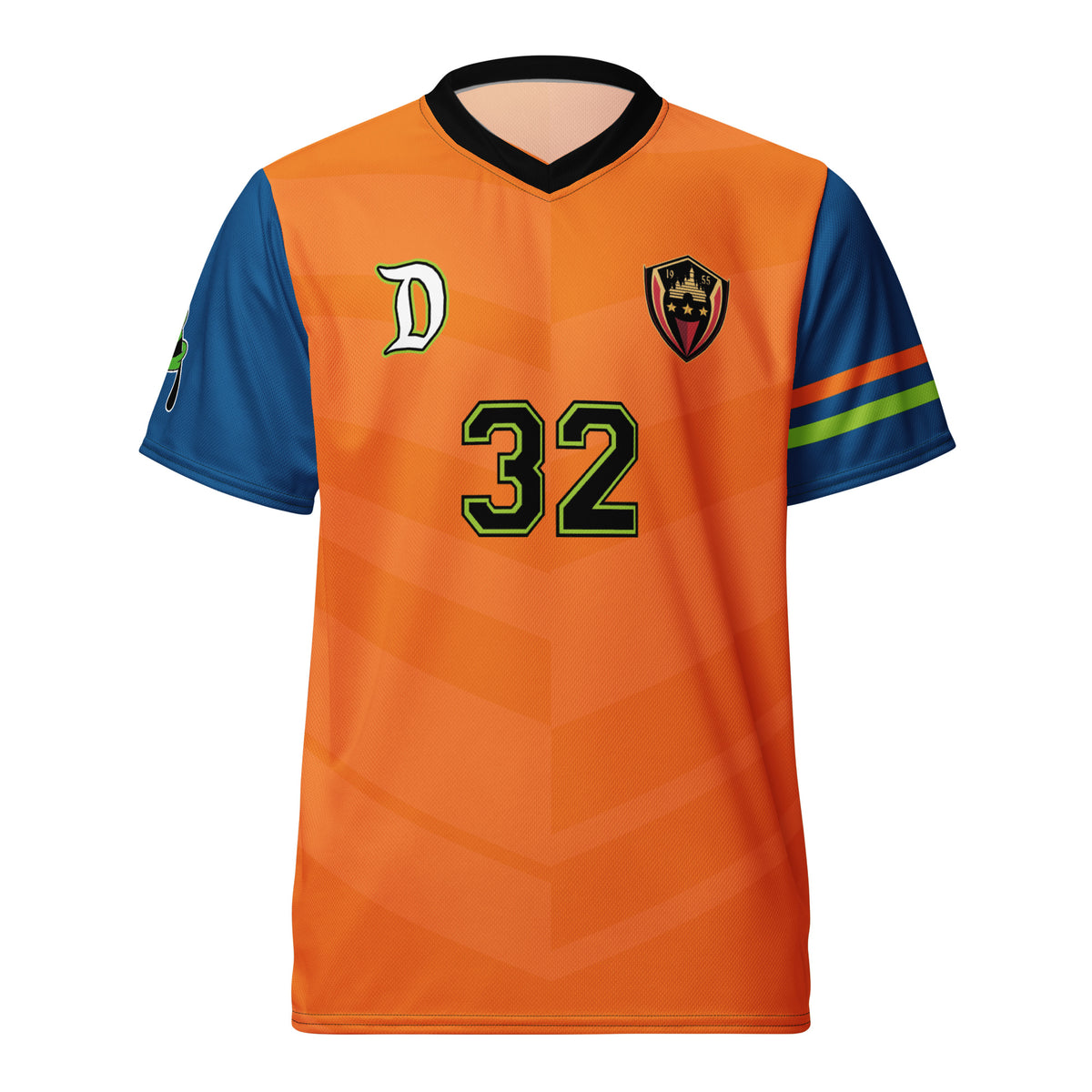 Goofy inspired Football shirt. Vintage Orange and Blue Disney Goofy inspired soccer shirt