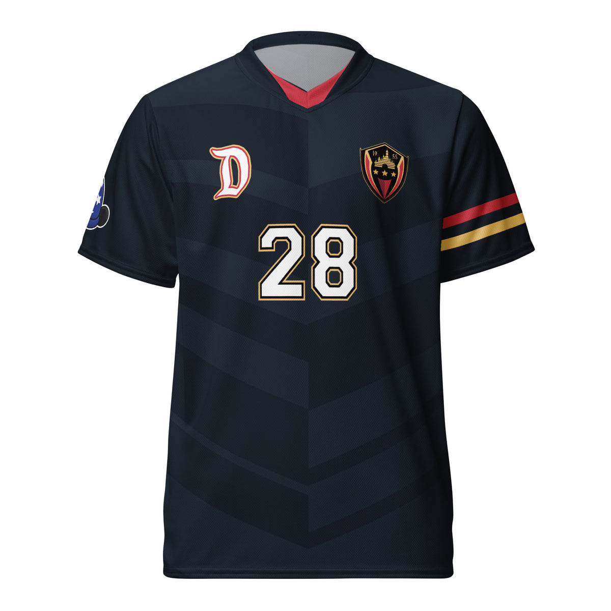 Mickey Mouse inspired Football shirt. Vintage style Disney inspired soccer shirt