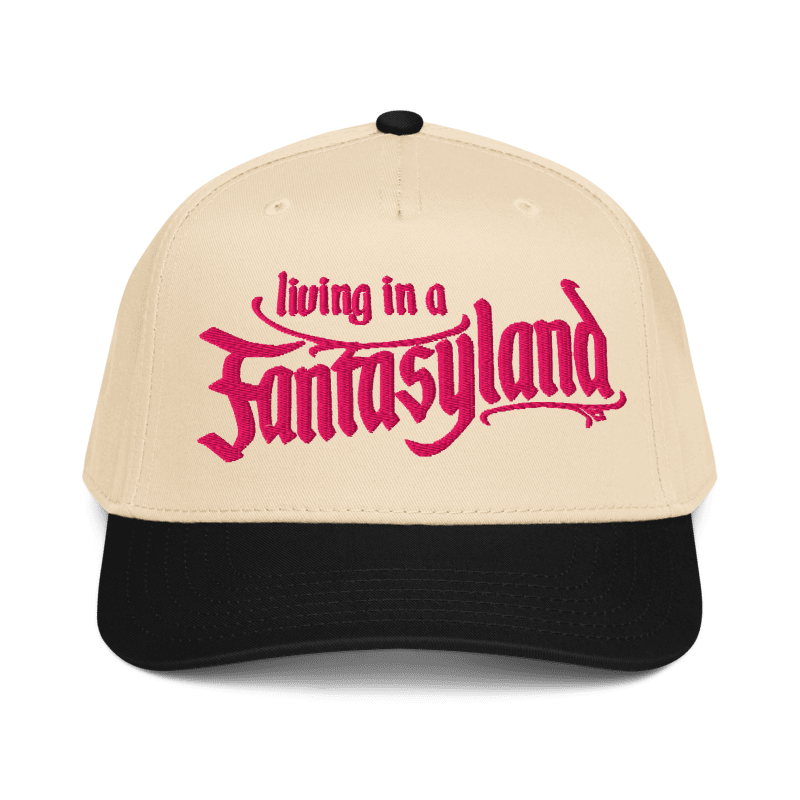living in a fantasyland disney inspired backball cap