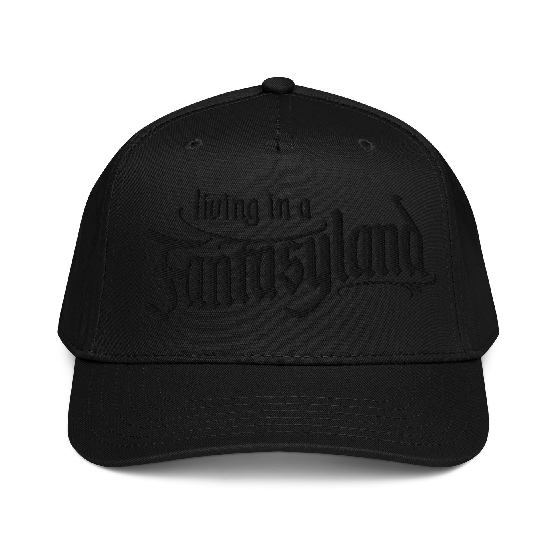 living in a fantasyland disney inspired backball cap black