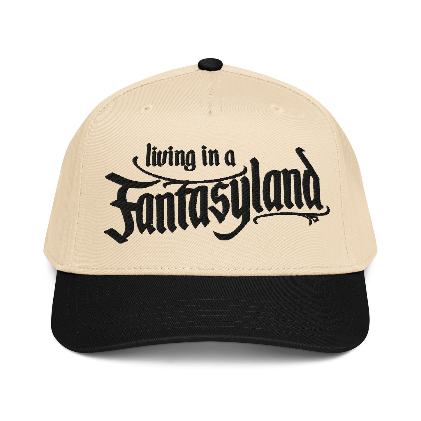 living in a fantasyland disney inspired backball cap black