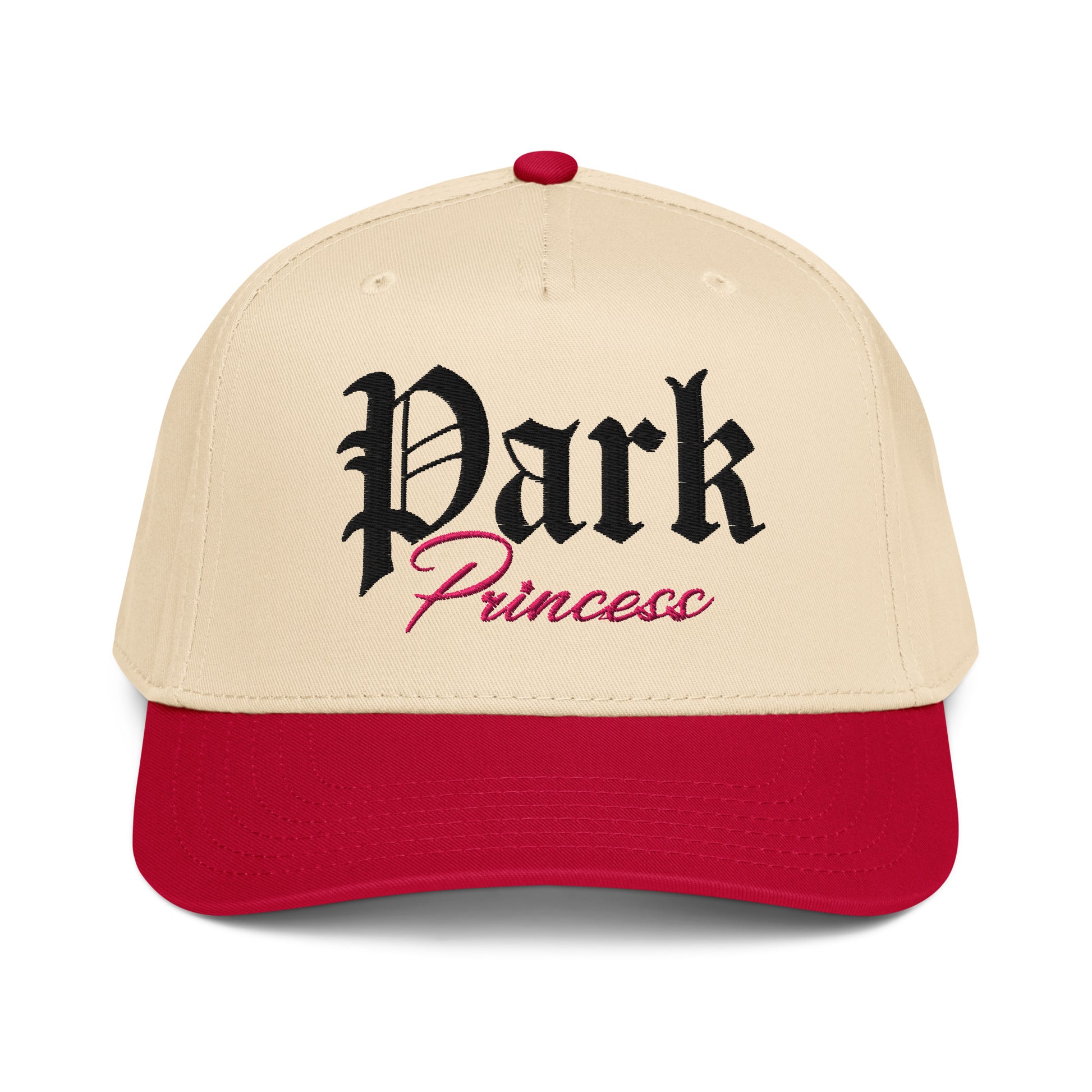 park princess theme park disney inspired baseball cap in red