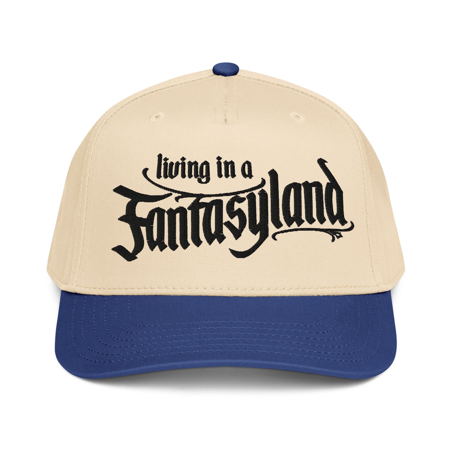 living in a fantasyland disney inspired backball cap blue