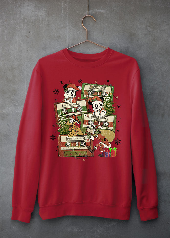 Christmas Cassette Red Sweatshirt