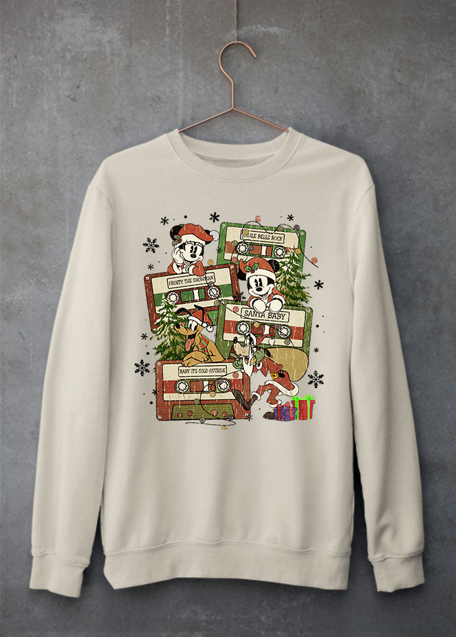 Christmas Cassette Sand Sweatshirt