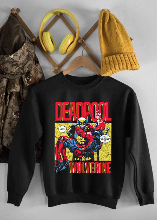 Deadpool & Wolverine Bubs Children's Black Sweatshirt