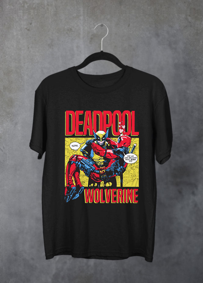 Deadpool & Wolverine Bubs Black T-Shirt