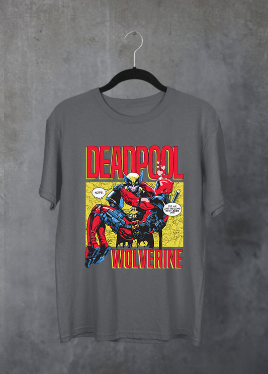 Deadpool & Wolverine Bubs Grey T-Shirt