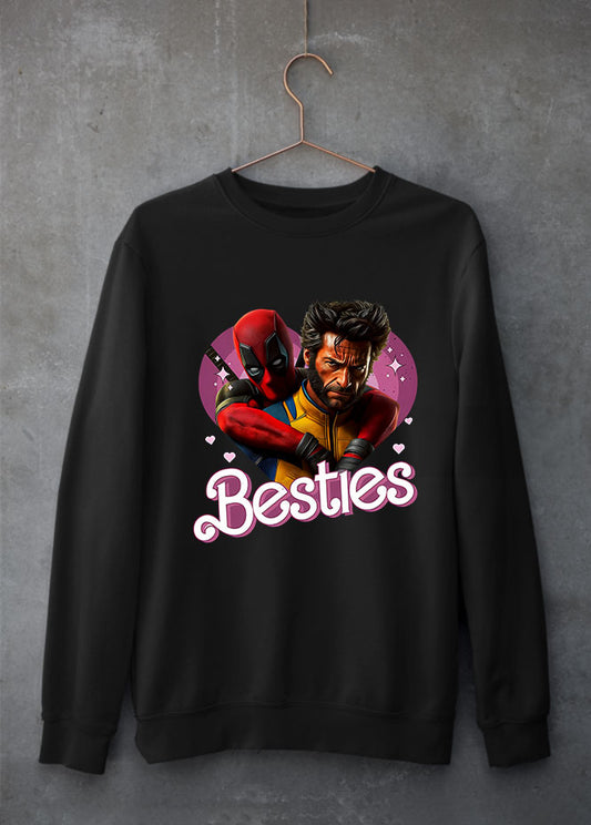 Deadpool & Wolverine Besties Black Sweatshirt