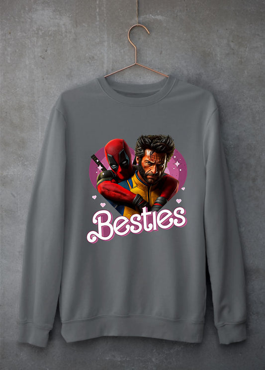 Deadpool & Wolverine Besties Grey Sweatshirt