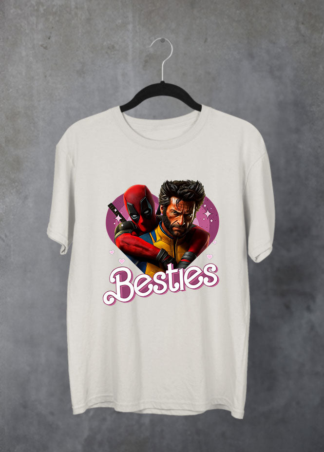 Deadpool & Wolverine Besties Sand T-Shirt