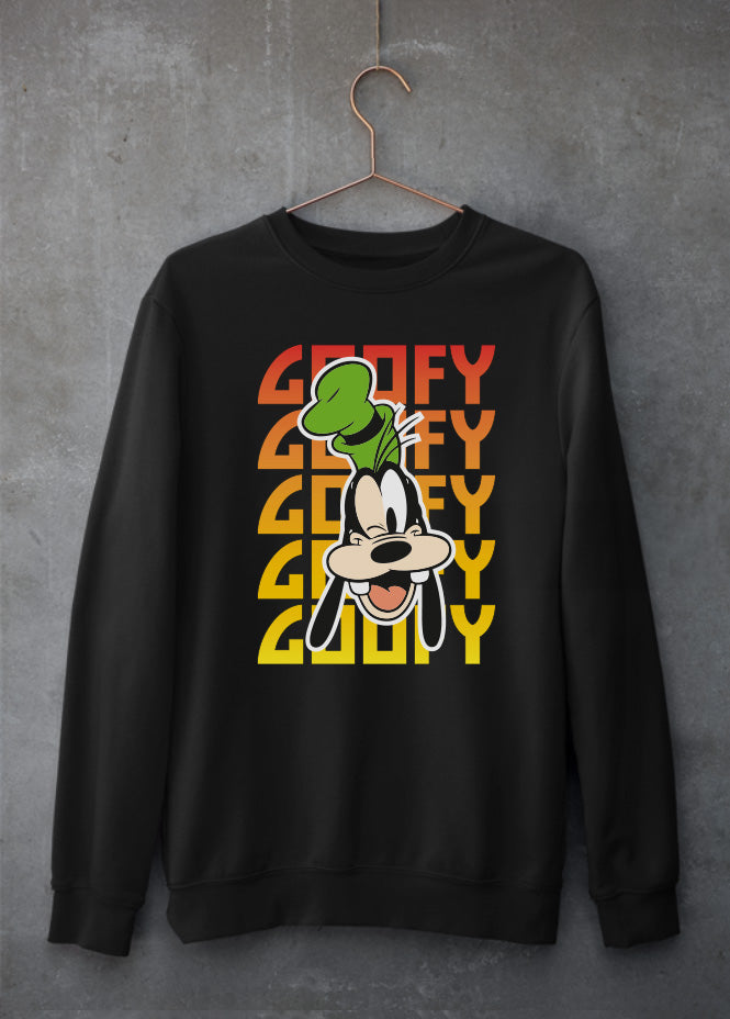 Goofy Kiss Black Sweatshirt