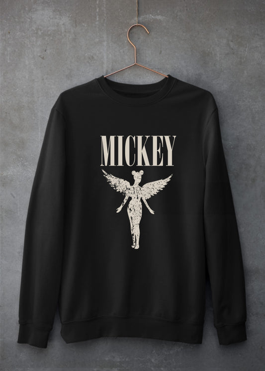 Angel Mickey Black Sweatshirt