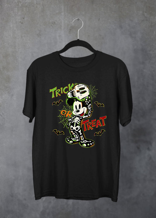 Trick or Treat Mickey Black T-Shirt