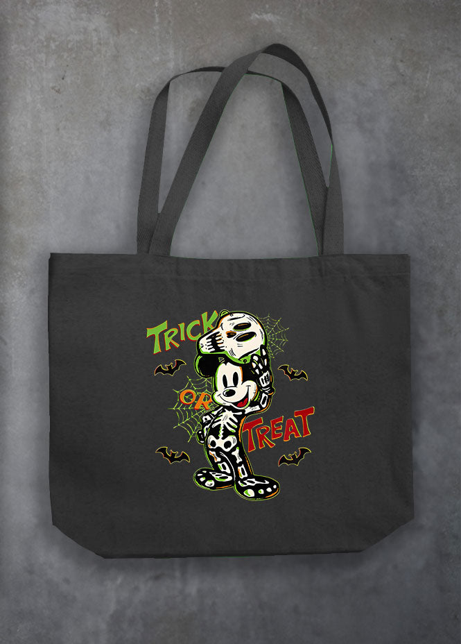 Mickey Trick or Treat Black Tote Bag