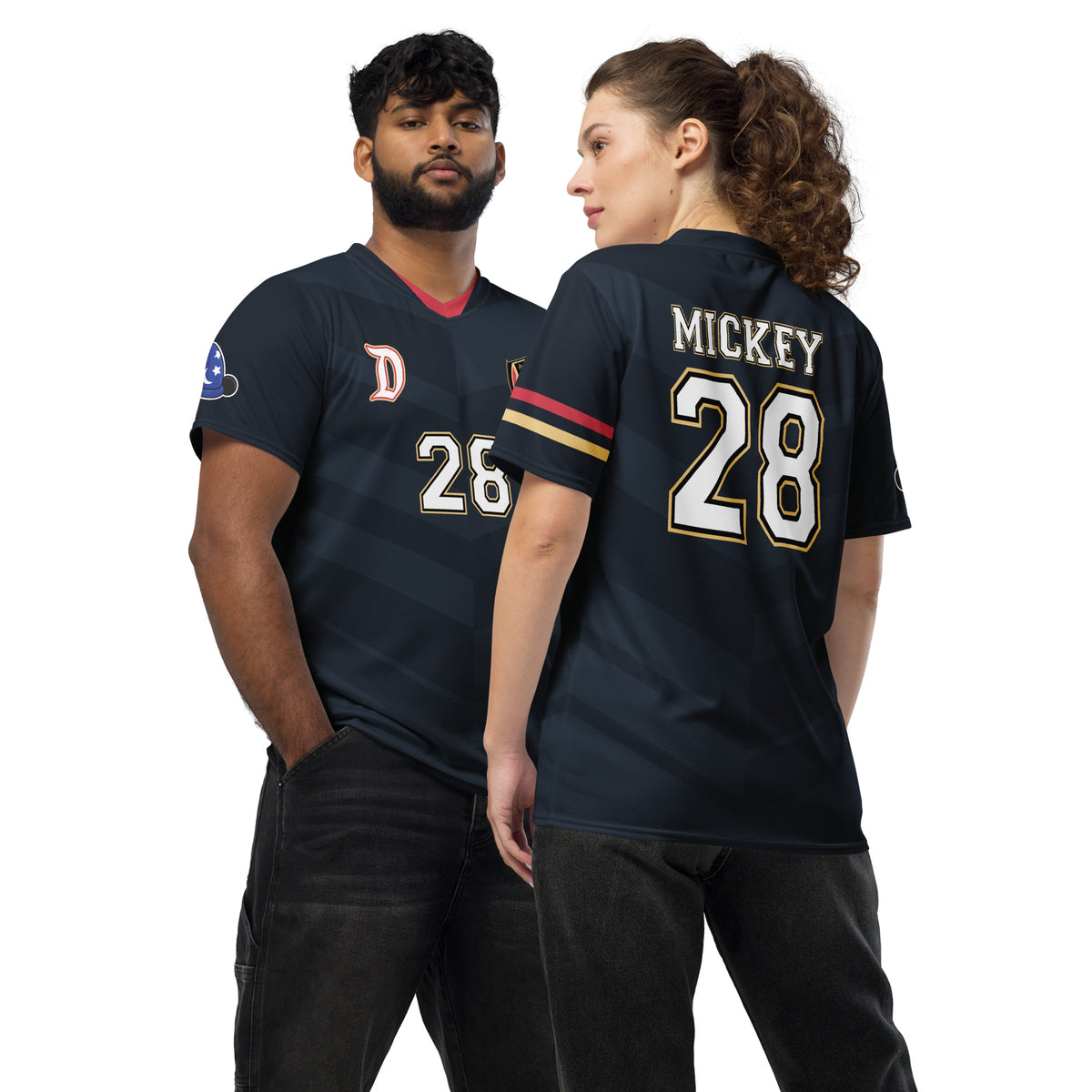 Mickey Mouse inspired Football shirt. Vintage style Disney inspired soccer shirt