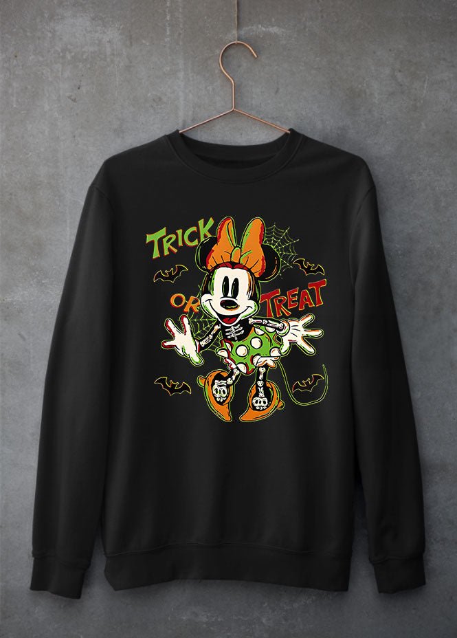 Trick or Treat Minnie Black Sweatshirt