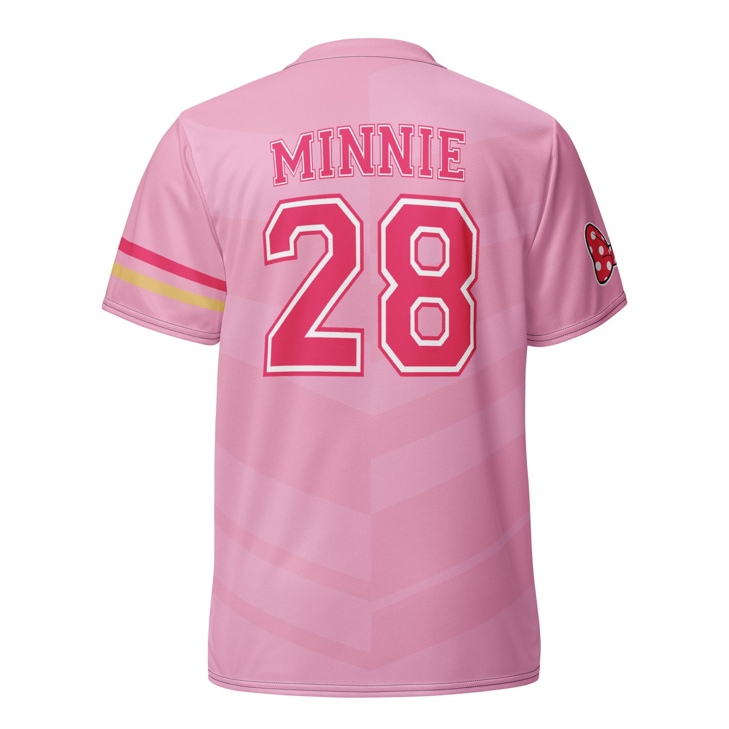 Minnie Mouse inspired Football shirt. Vintage Pink style Disney inspired soccer shirt
