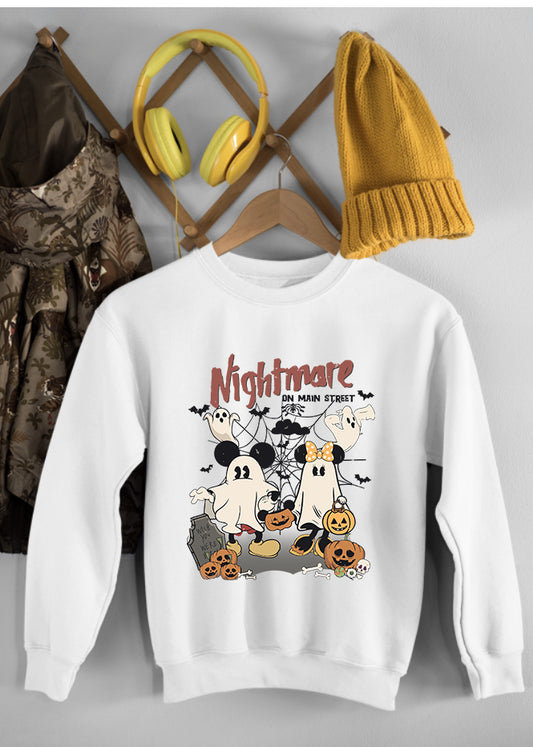 Nightmare Children's White Sweatshirt