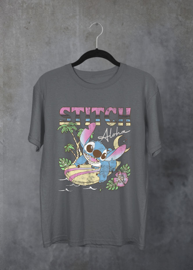 Aloha Stitch Grey T-Shirt