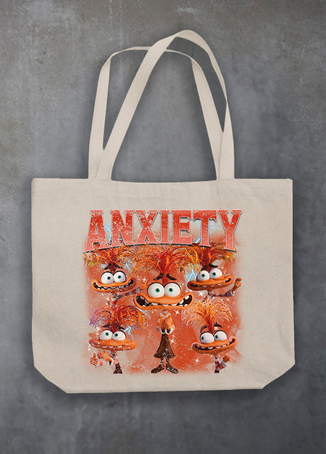 Anxiety Natural Tote Bag