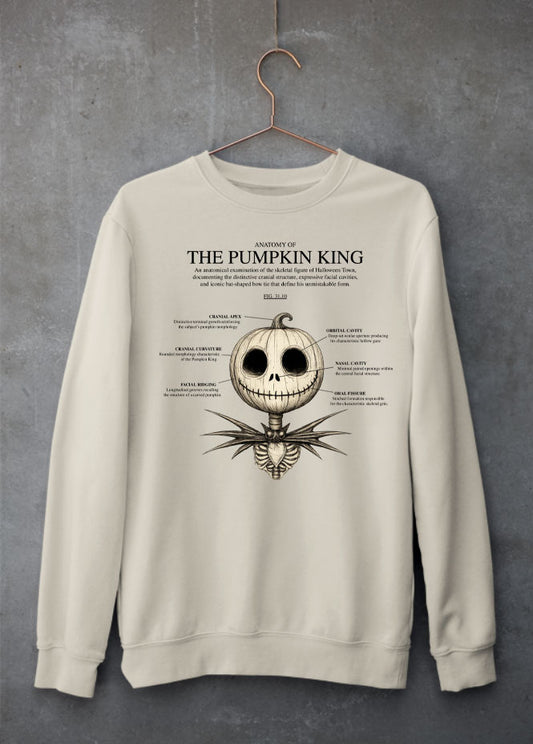 Anatomy of Jack Skellington sweatshirt - the pumpkin king