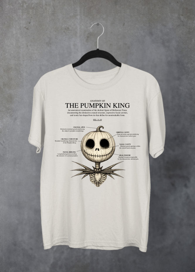 Anatomy of Jack Skellington t-shirt- the pumpkin king
