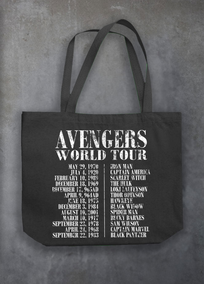 Avenger Black Tote (Double Sided)