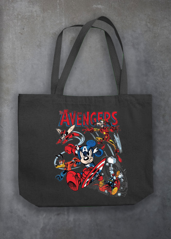 Avenger Black Tote (Double Sided)