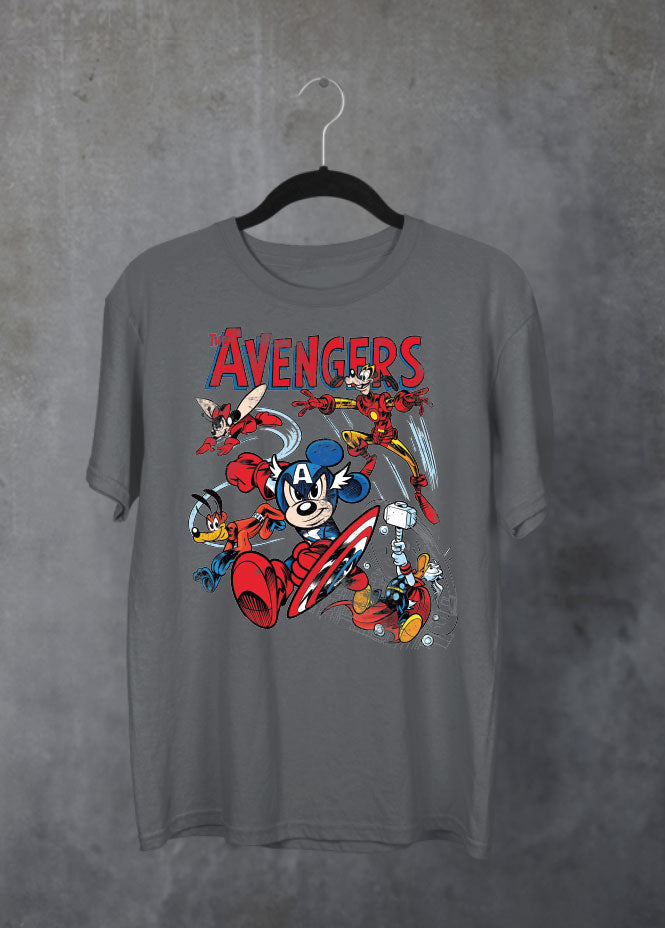 Avenger World Tour Grey T-Shirt (Front & Back)