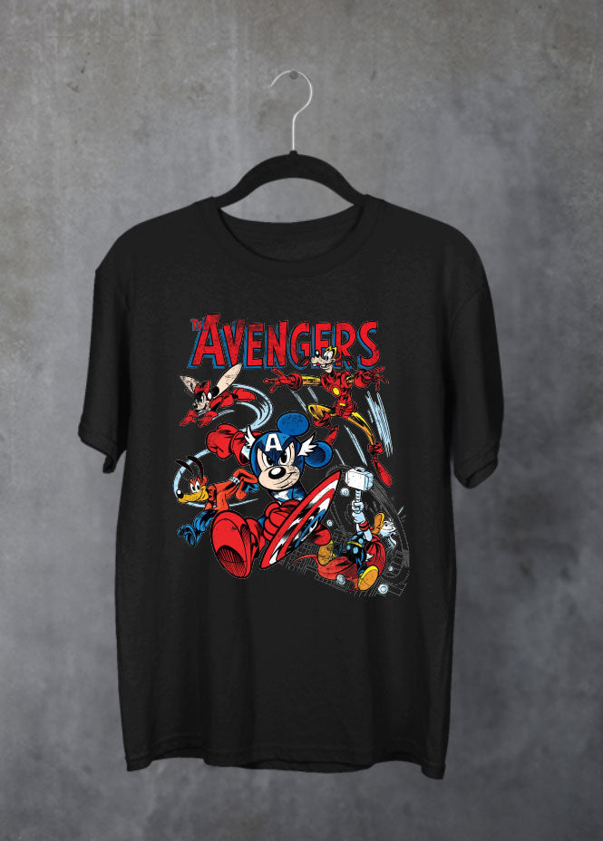 Avenger World Tour Black T-Shirt (Front & Back)