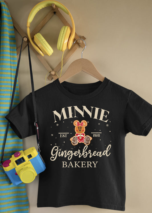 Minnie Bakery Children's Black Tee