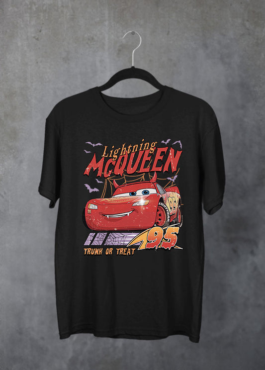 McQueen Cars Halloween Black T-Shirt