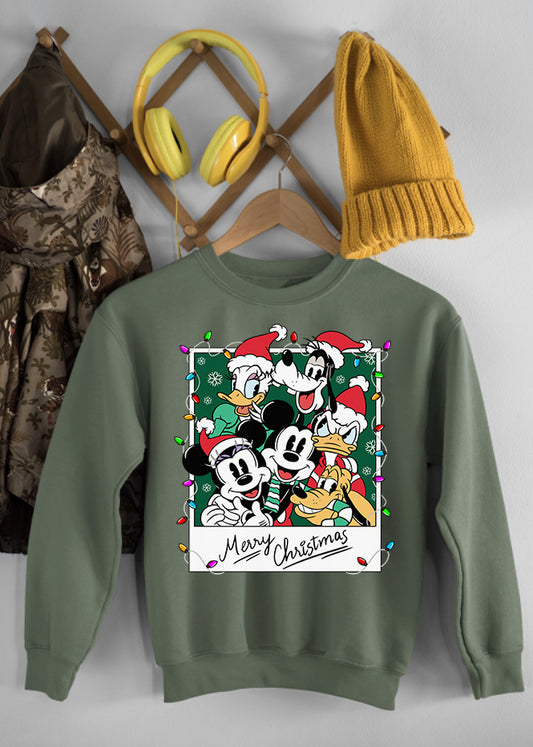 Christmas Family Photo Fern Children's Sweatshirt