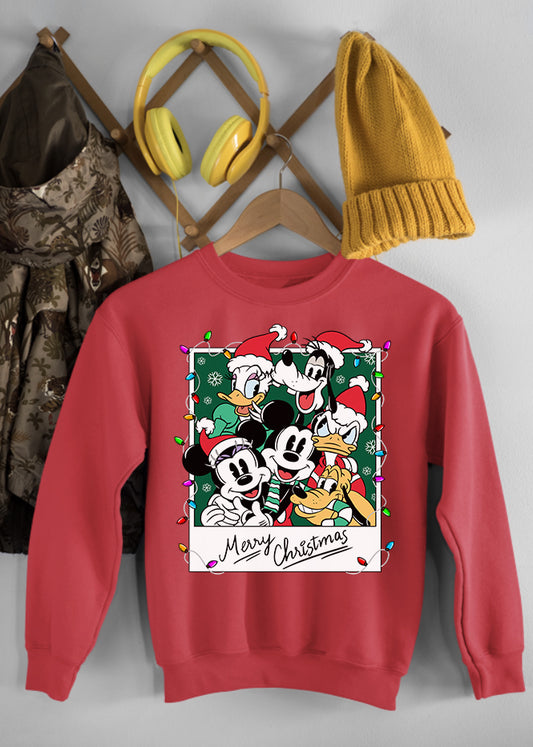 Christmas Family Photo Ruby Children's Sweatshirt