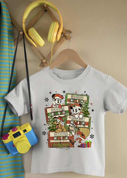 Christmas Cassette Children's Cream Tee