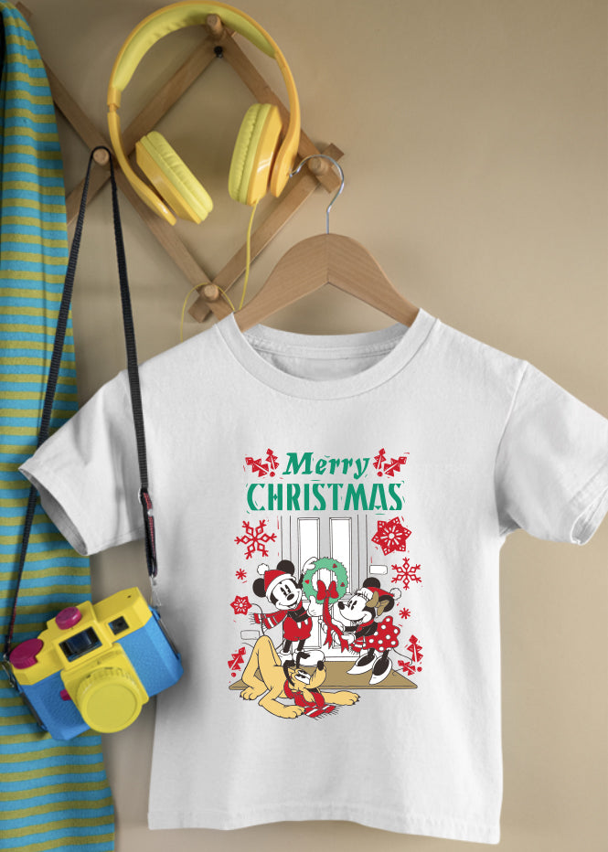 Christmas Door White Children's Tee