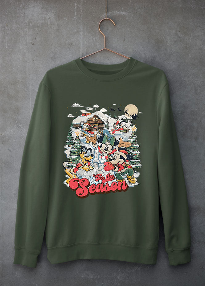 Christmas Scene Green Sweatshirt