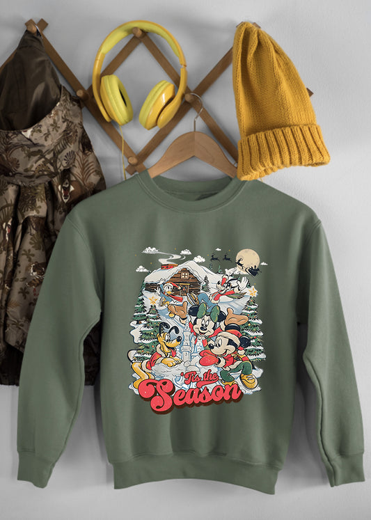 Christmas Scene Fern Children's Sweatshirt