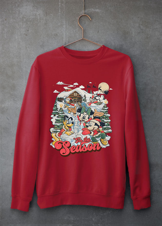 Christmas Scene Red Sweatshirt