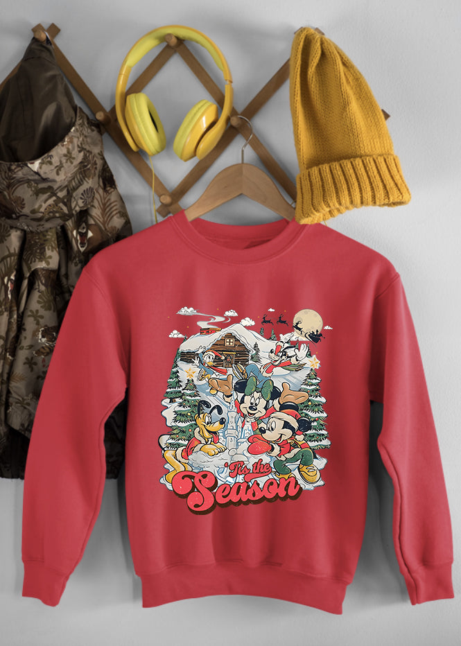 Christmas Scene Ruby Children's Sweatshirt