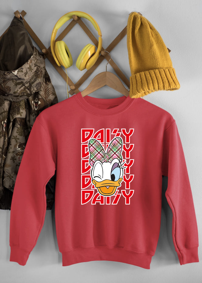 Christmas Daisy Ruby Children's Sweatshirt