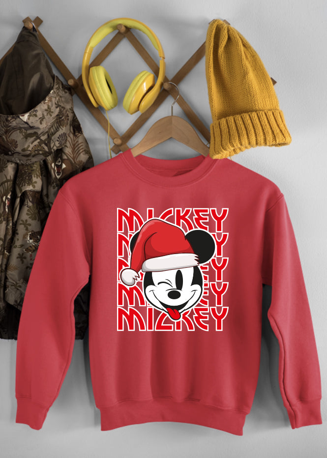 Christmas Mickey Ruby Children's Sweatshirt