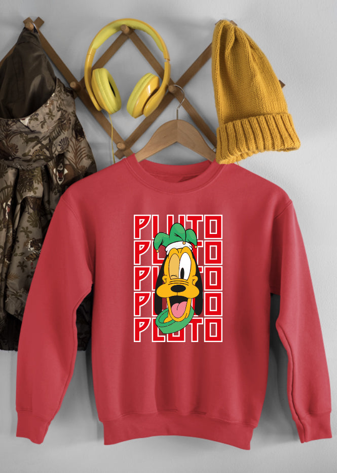 Christmas Pluto Ruby Children's Sweatshirt