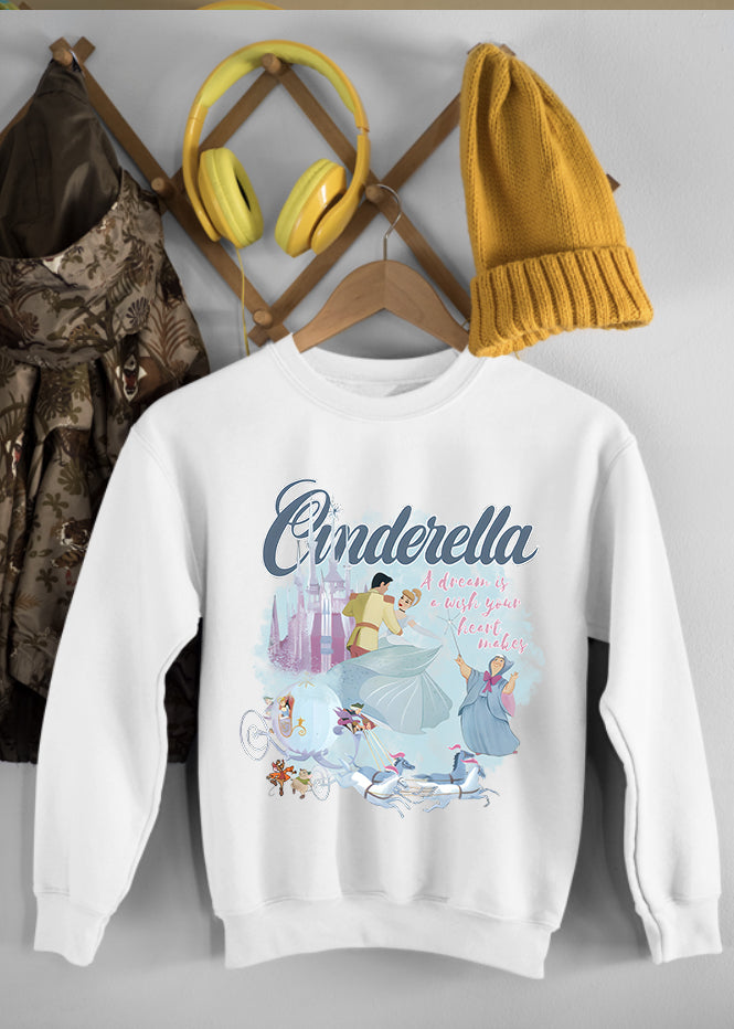 Cinderella White Children's Sweatshirt