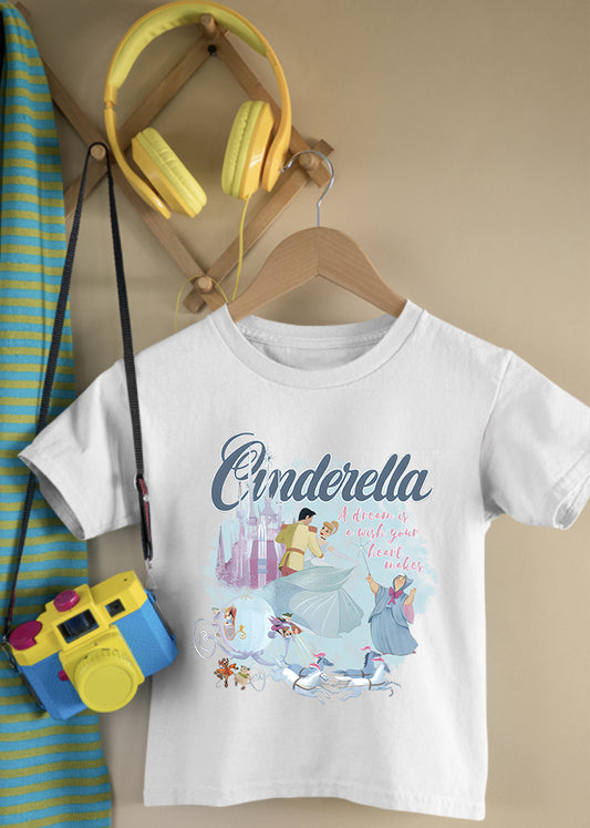 Cinderella White Children's Tee