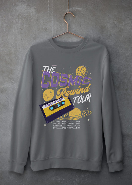 Cosmic Rewind Grey Sweatshirt