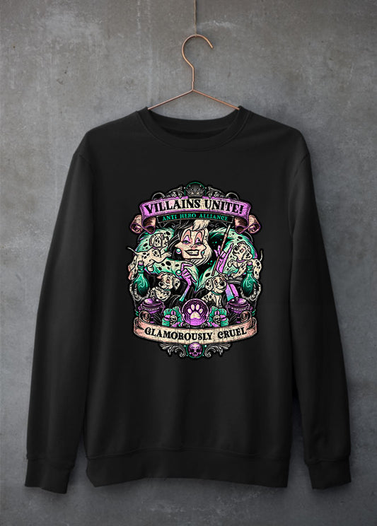 Cruella Black Distressed Sweatshirt