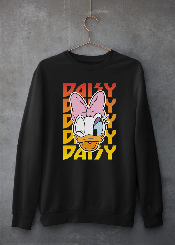 Daisy Kiss Black Sweatshirt