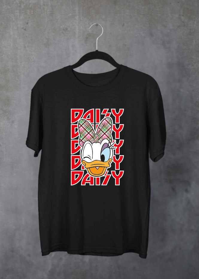 Daisy Christmas Black T-Shirt